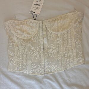 Elegant Zara Lace Corset Style Top